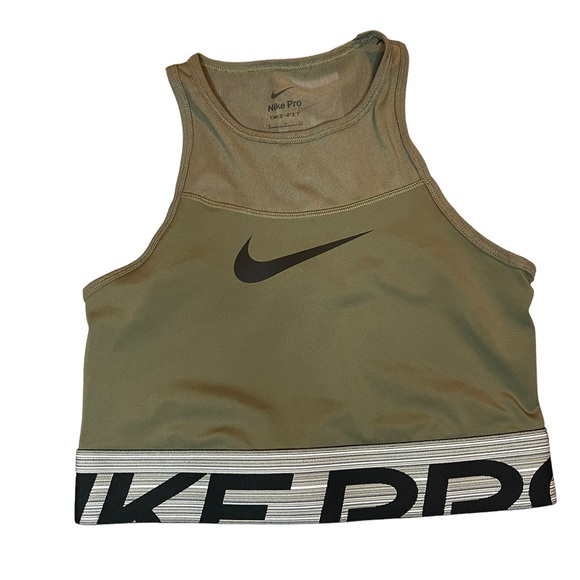Nike Women's Pro Dri-FIT Women's Cropped Graphic Training Top Size S NEW - Picture 3 of 8